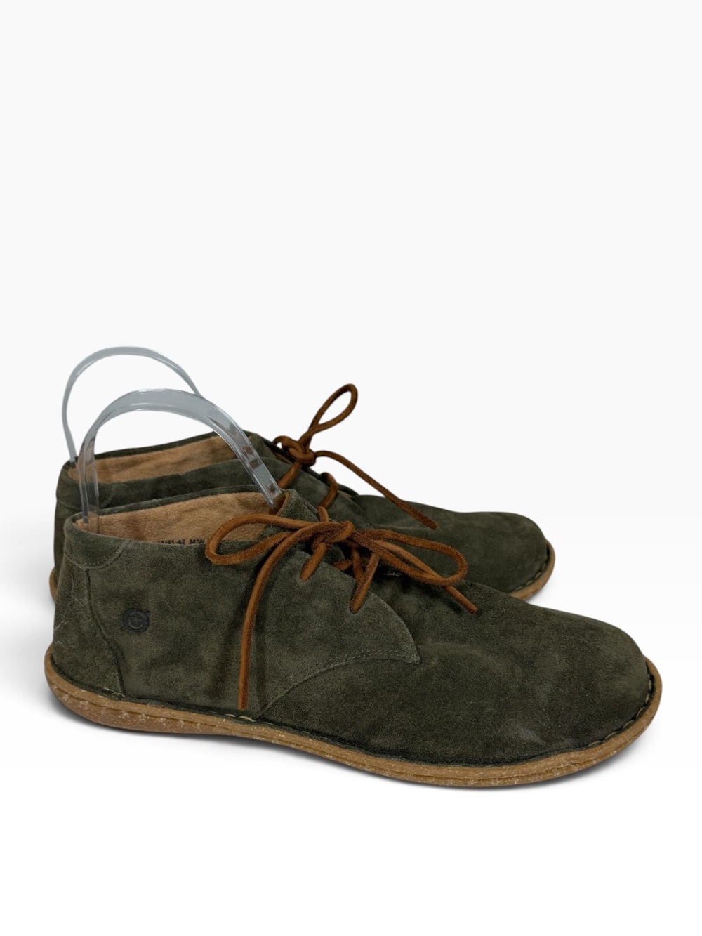 BORN Nualla II Men's size 41-42 /11 Green Suede Lace up Short Chukka
